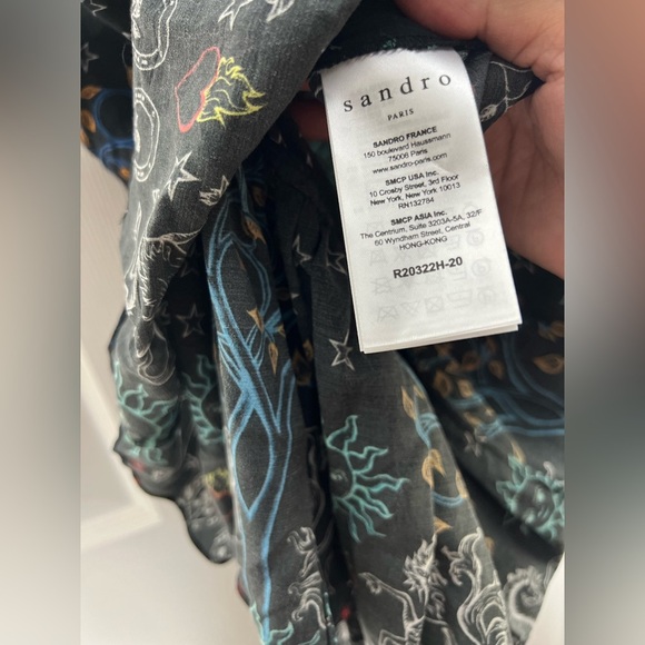 SANDRO Paris Royal Lions Gouet Embriodered Lace Mini Dress - Picture 8 of 14